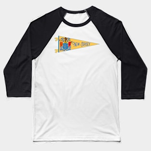 New Jersey Flag Pennant Baseball T-Shirt